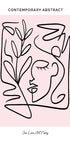 Contemporary Abstract Face 661 Plakat - Posterbox.no