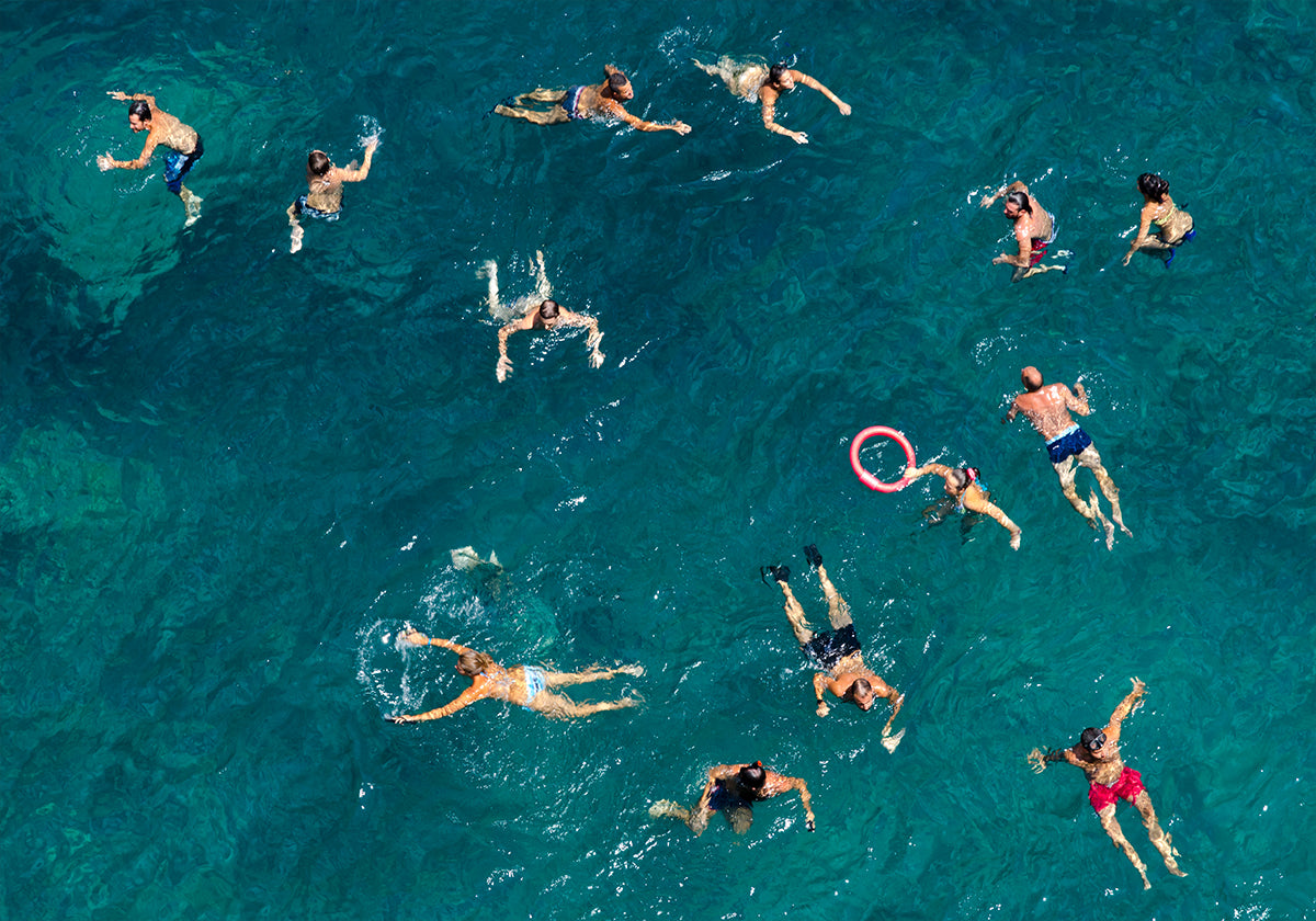 Blue water swim  Poster