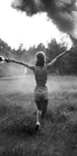 Wild And Smoke Hippie Girl Plakat - Posterbox.no