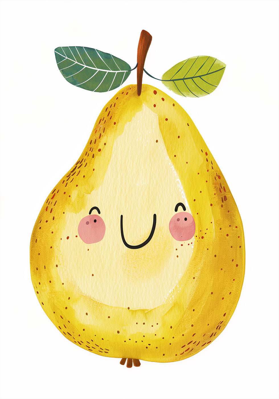 Smiling Yellow Pear Poter