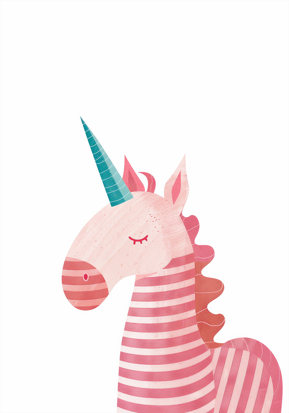 Pink Unicorn Poster