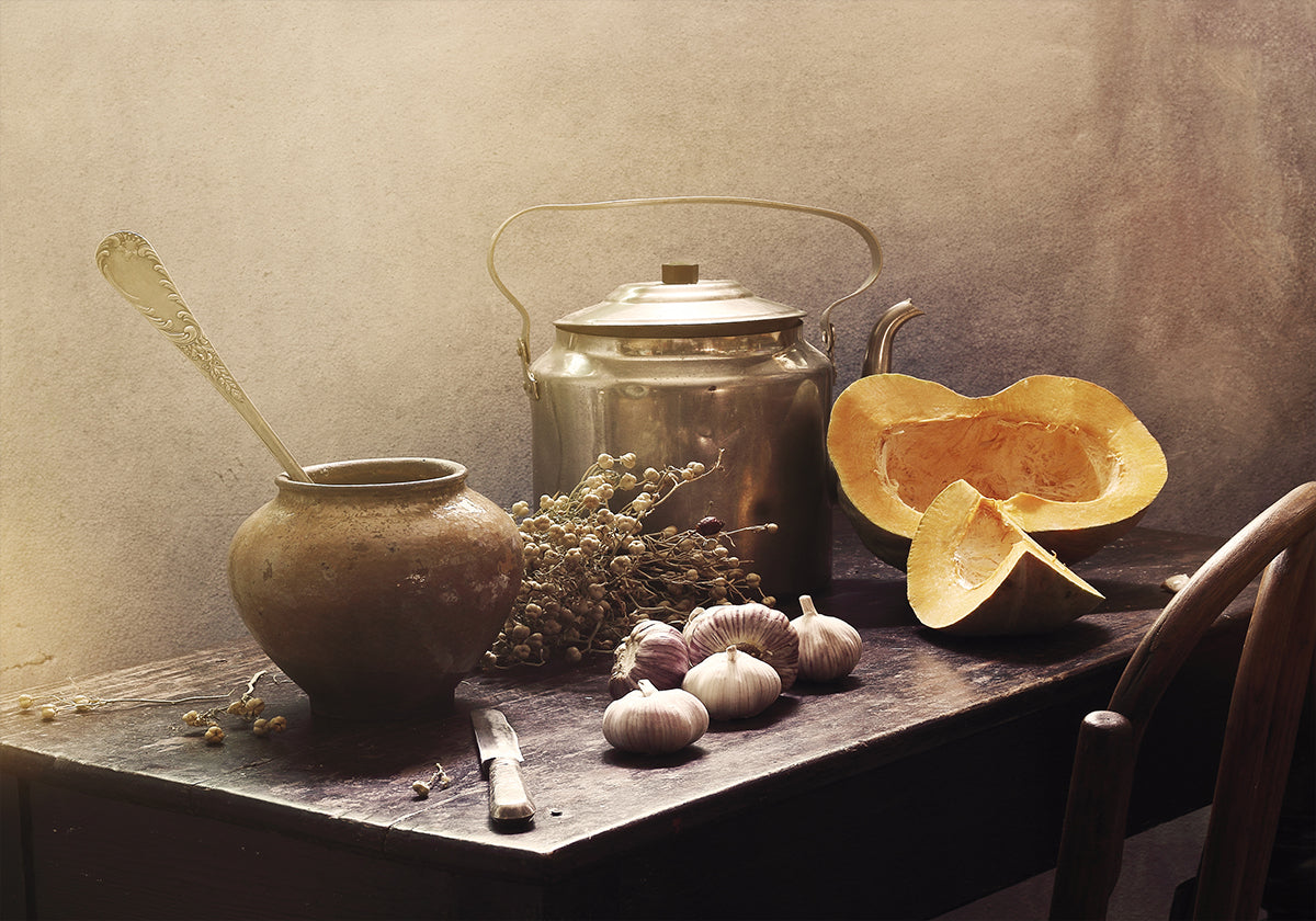 Still life with Pumpkins#15c  Poster