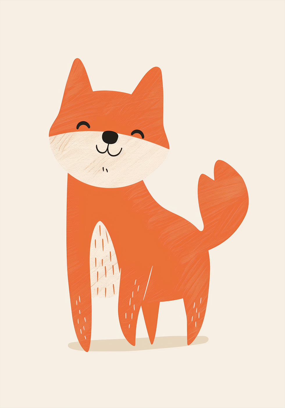 Smiling Fox Poster