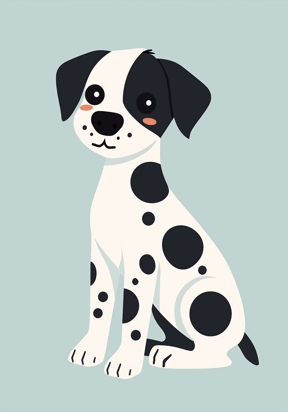 Spotted Puppy Poster