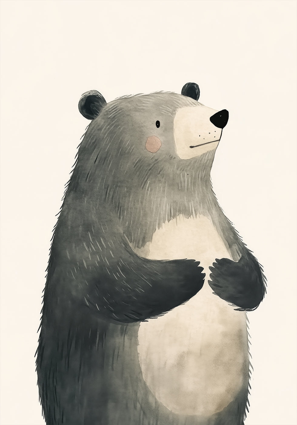 Gentle Standing Bear Poster