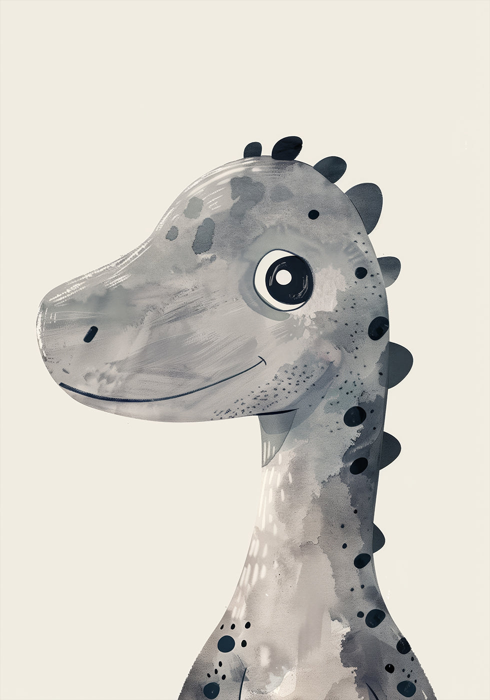 Smiling Dinosaur Poster
