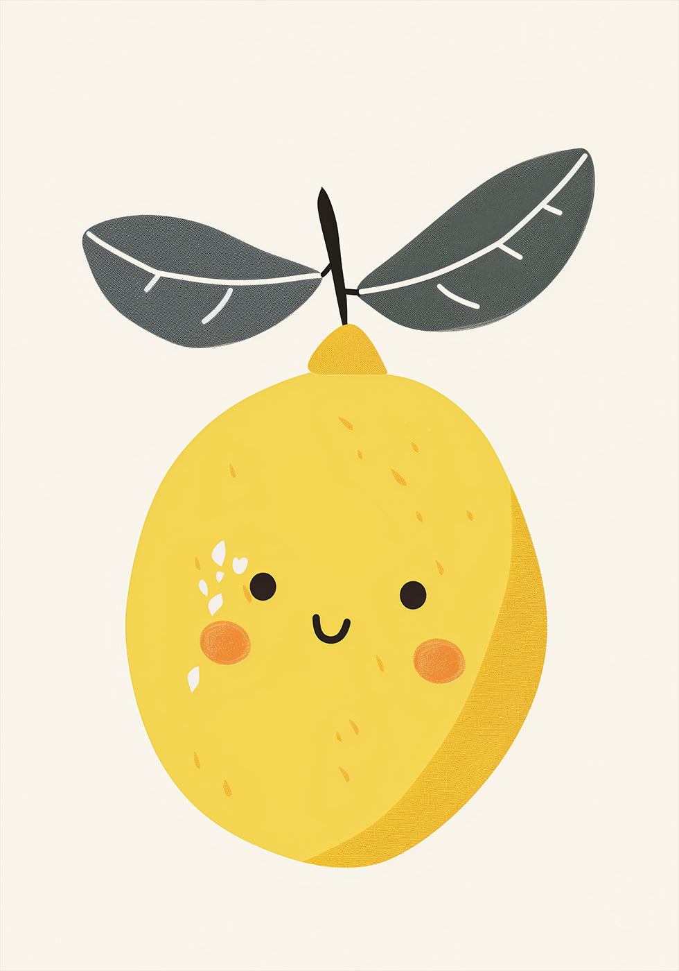 Smiling Lemon Poster