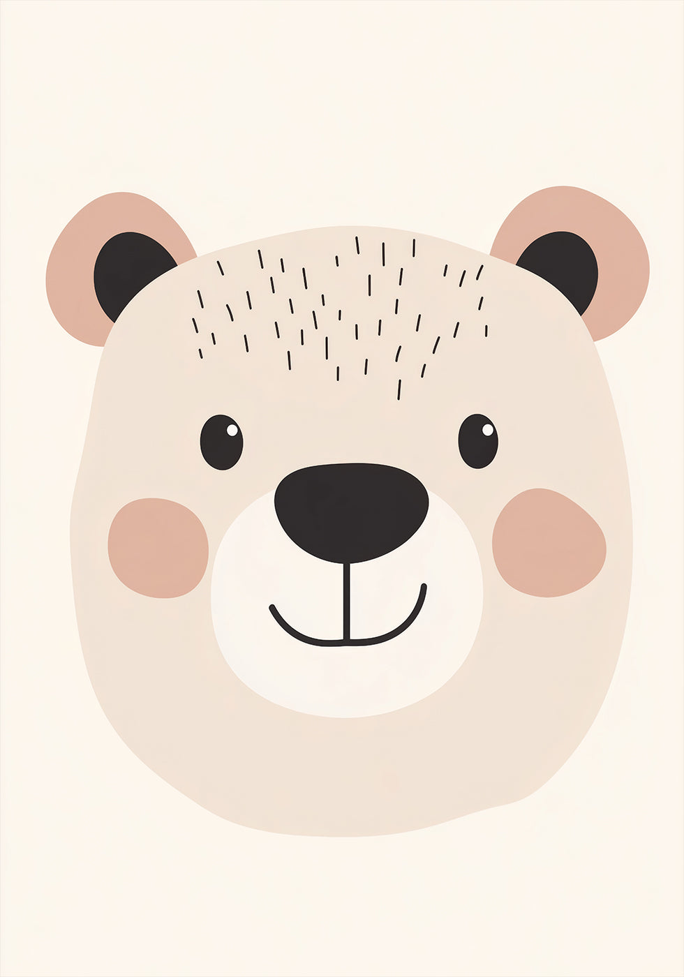 Smiling Bear Poster