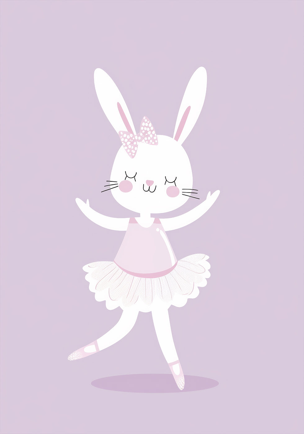 Ballerina Bunny Poster