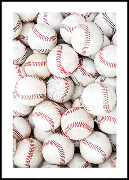 Baseballs Collection Poster