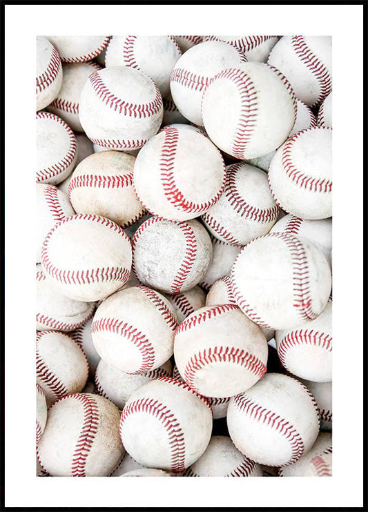 Baseballs Collection Poster