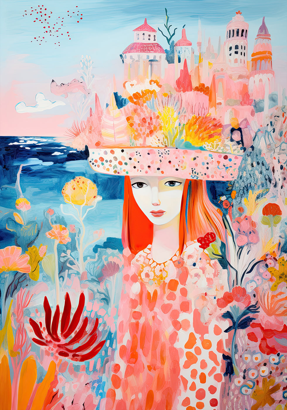 Dream Garden Girl Poster