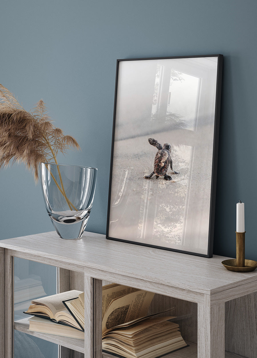 Newborn Sea Turtle Journey Poster