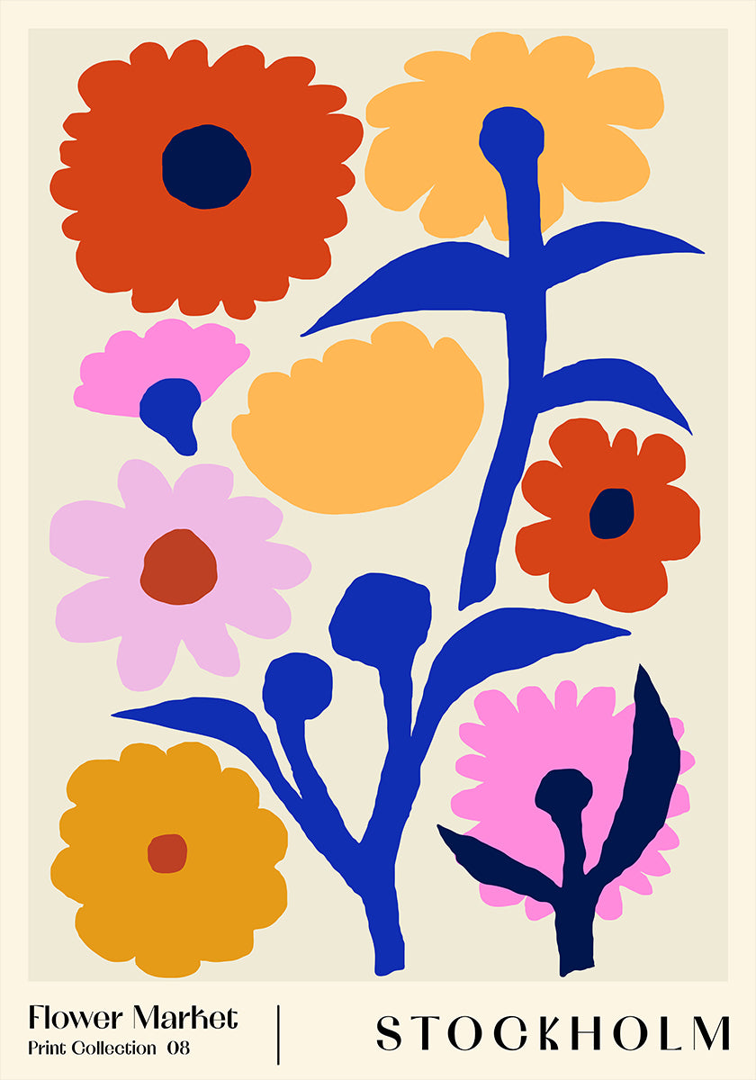 Flower Market. Stockholm Poster