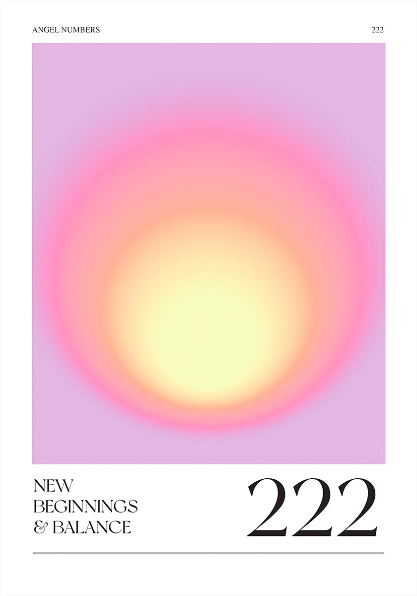 Gradient with Soft Pink and Yellow Hues  Poster