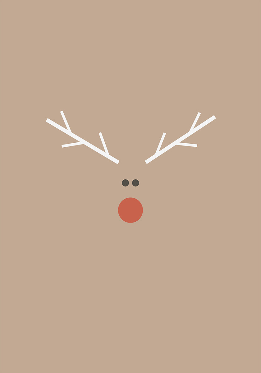 Christmas Reindeer Poster