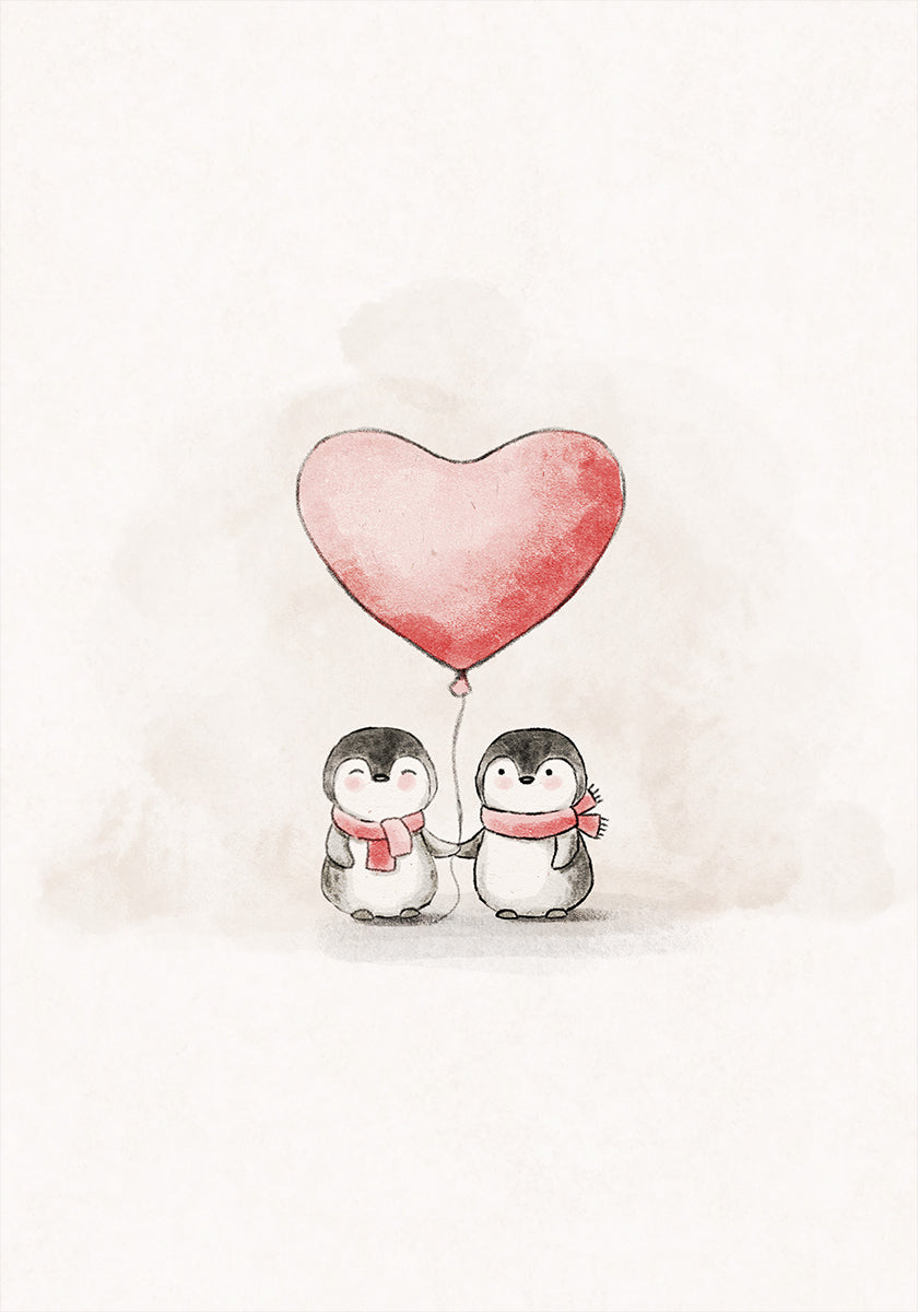 Penguin in Love Poster