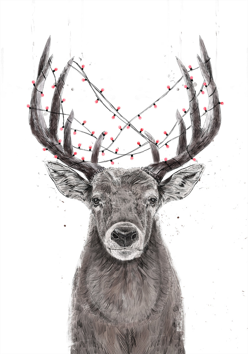 Xmas deer Poster