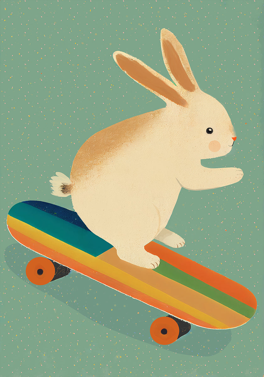Skateboarding Bunny