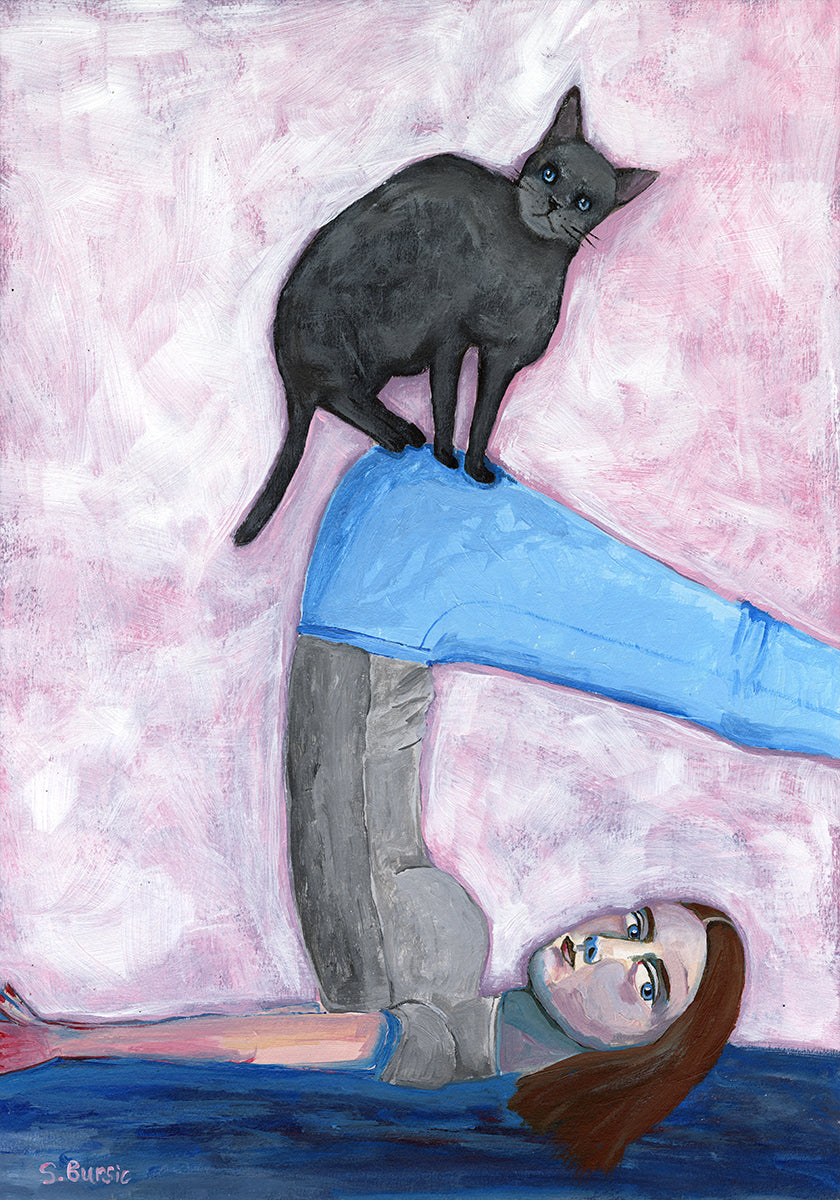 Yoga with my Cat Poster