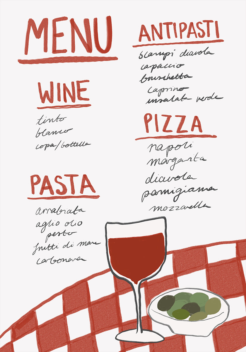 Italian Cuisine Delight  Poster