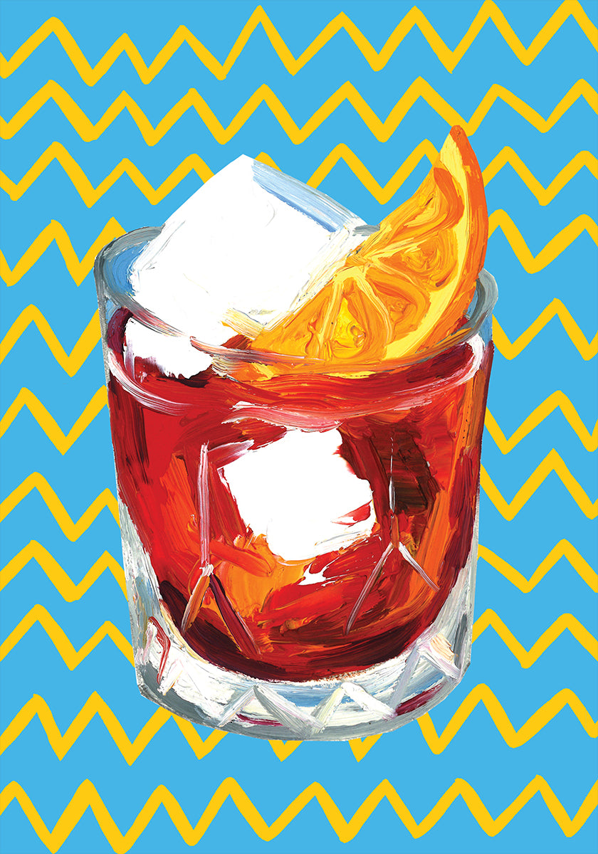 Negroni Blue Poster