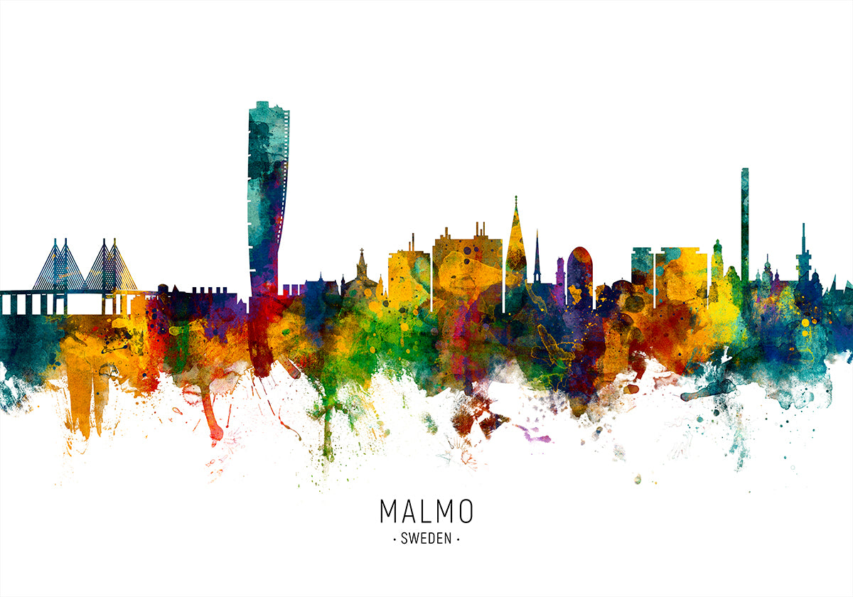 Malmo Sweden Skyline