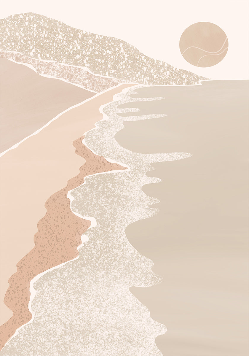 Abstract Seaside Poster