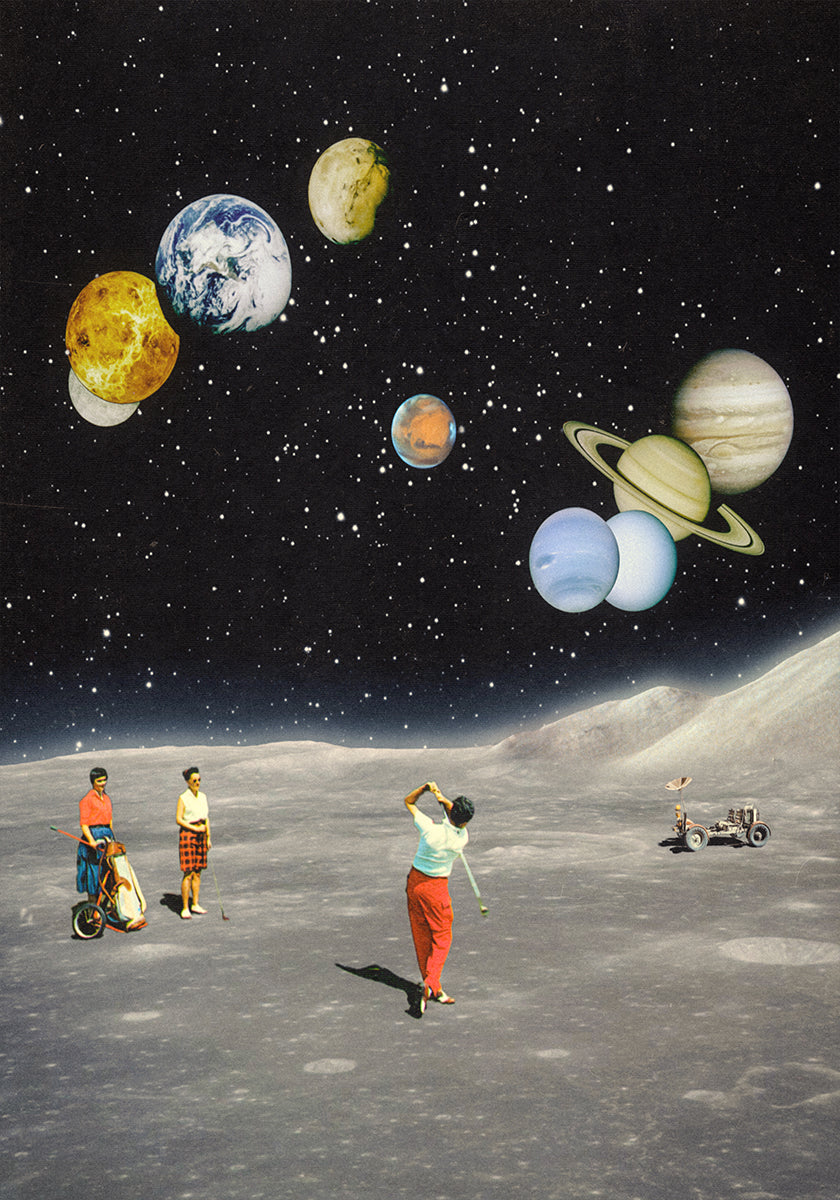 Space Golf Poster