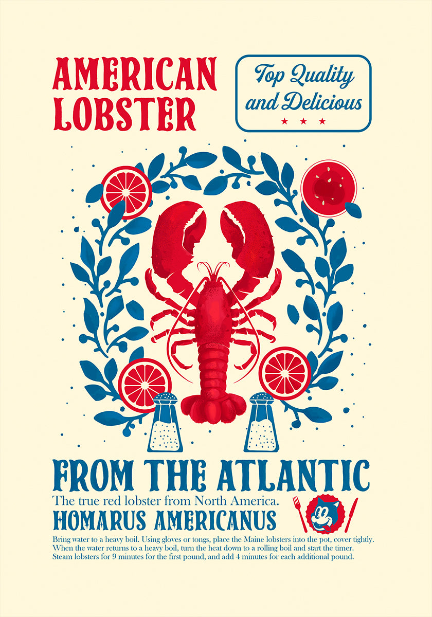 Lobster kitchen print