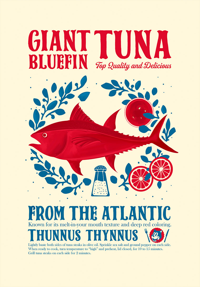 Tuna kitchen print Poster