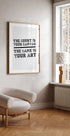 The Game Is Your Art Plakat - Posterbox.no