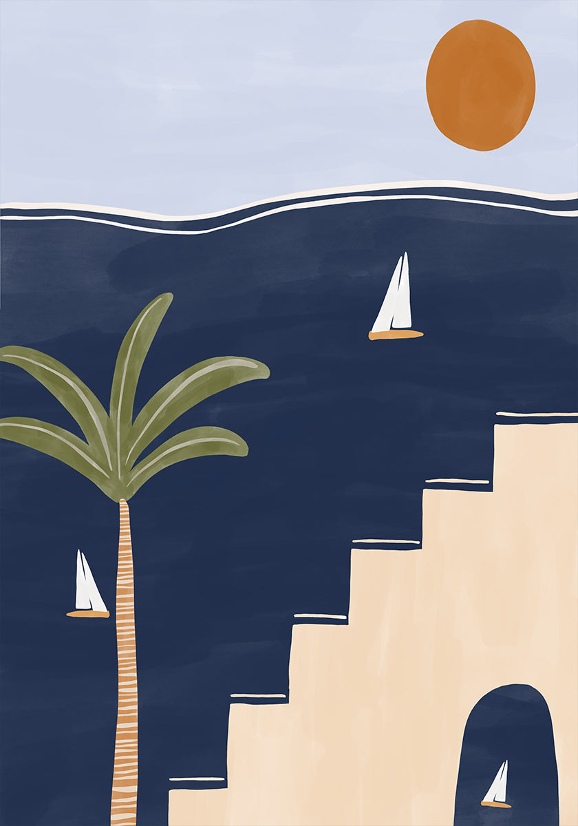 Sailboats Poster