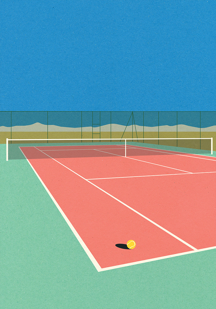 Tennis Court In the Desert