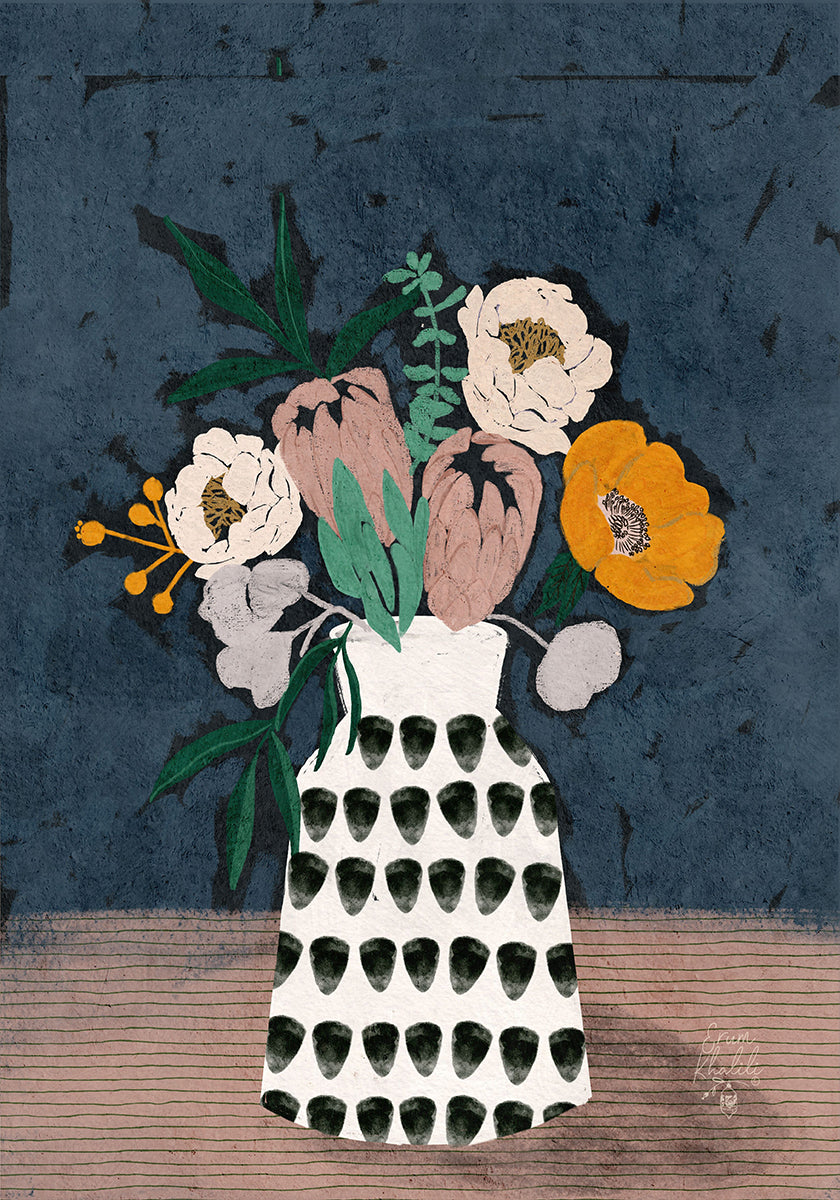 Moody Florals Poster