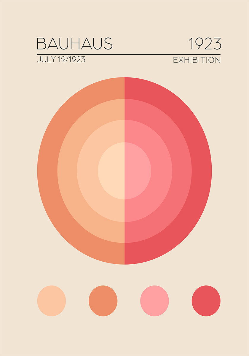Bauhaus Circles  Poster