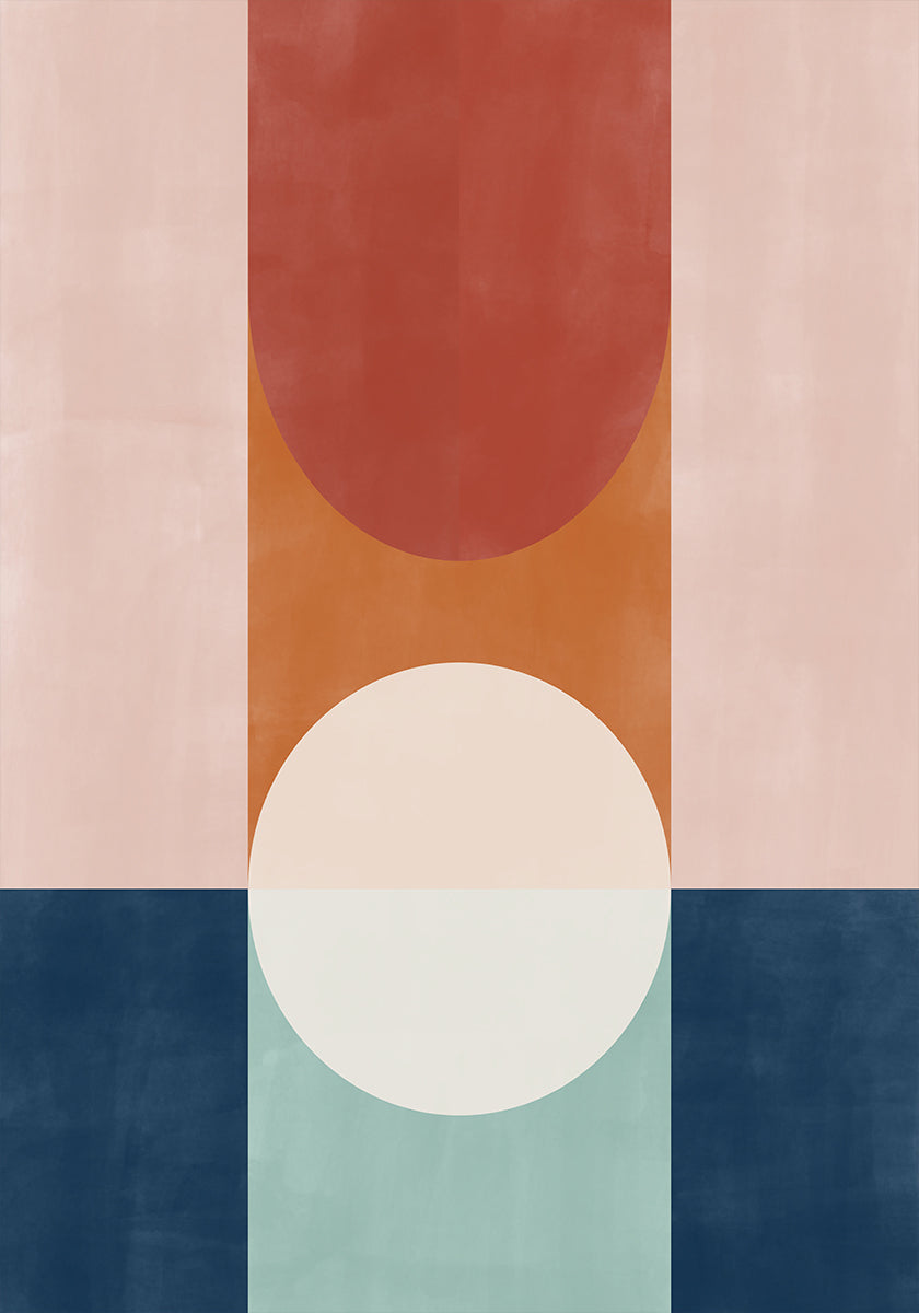 Abstract Design With Geometric Shapes
