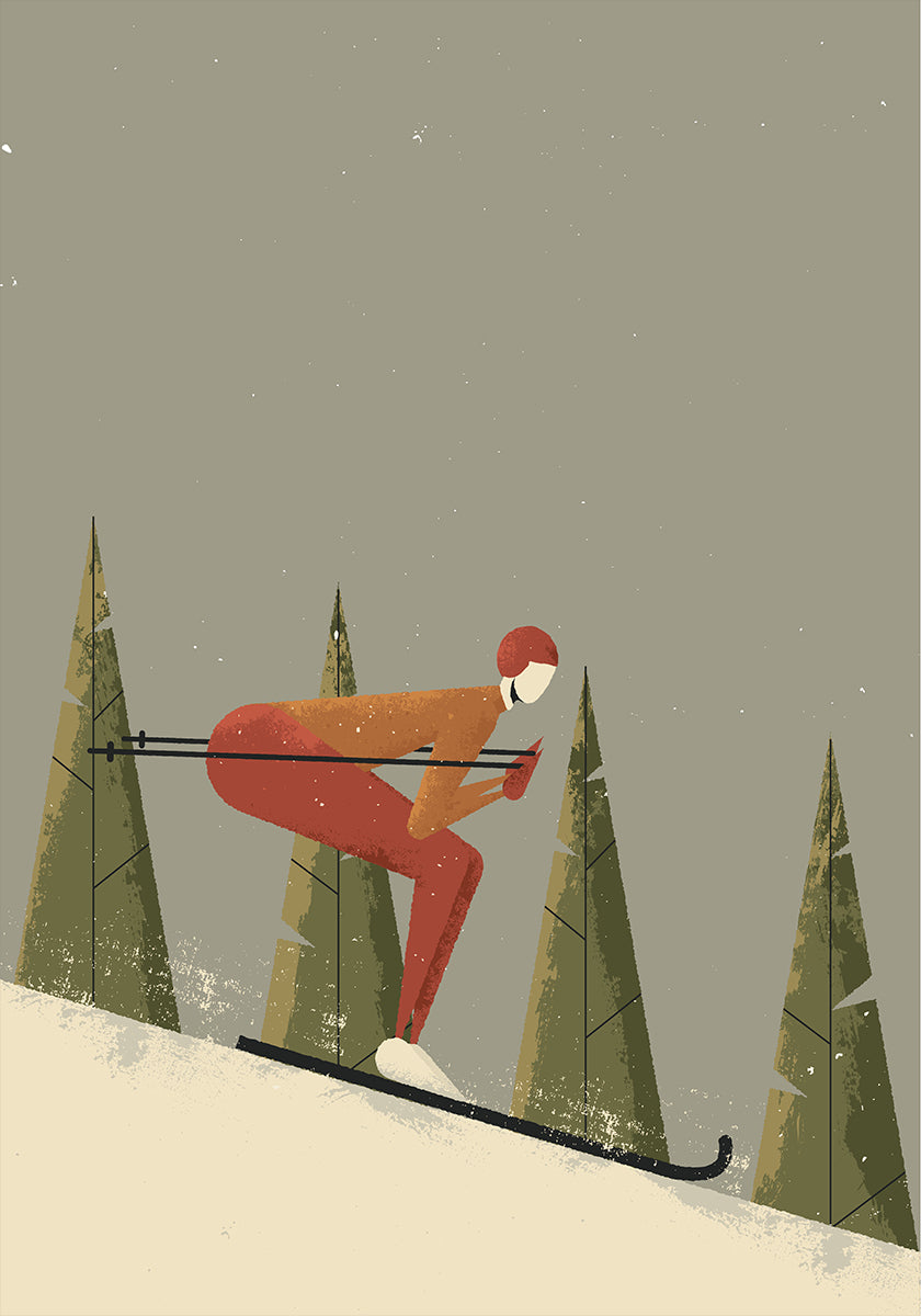 Skiing Poster