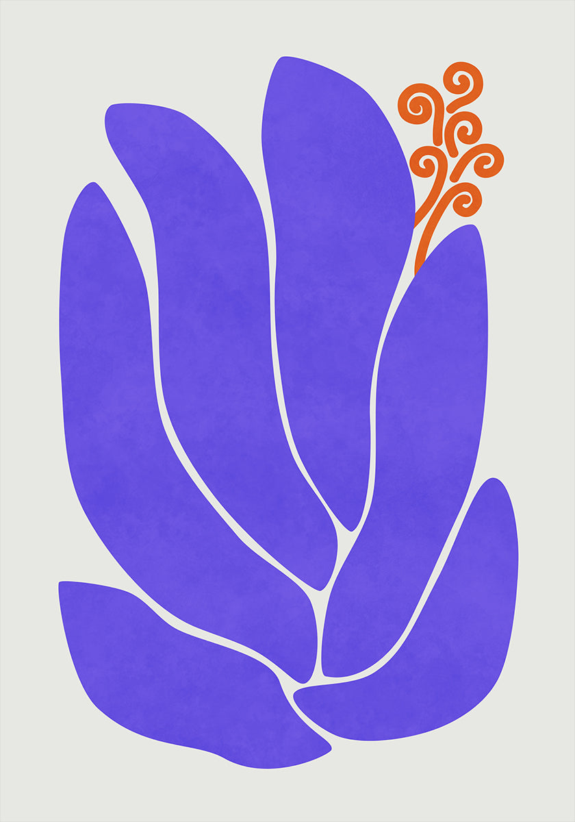 Purple Lily Flower Poster