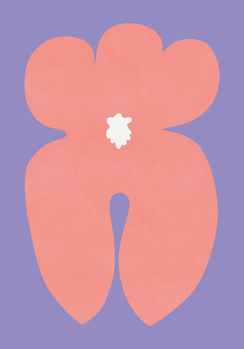 Pink Orchid Flower Poster