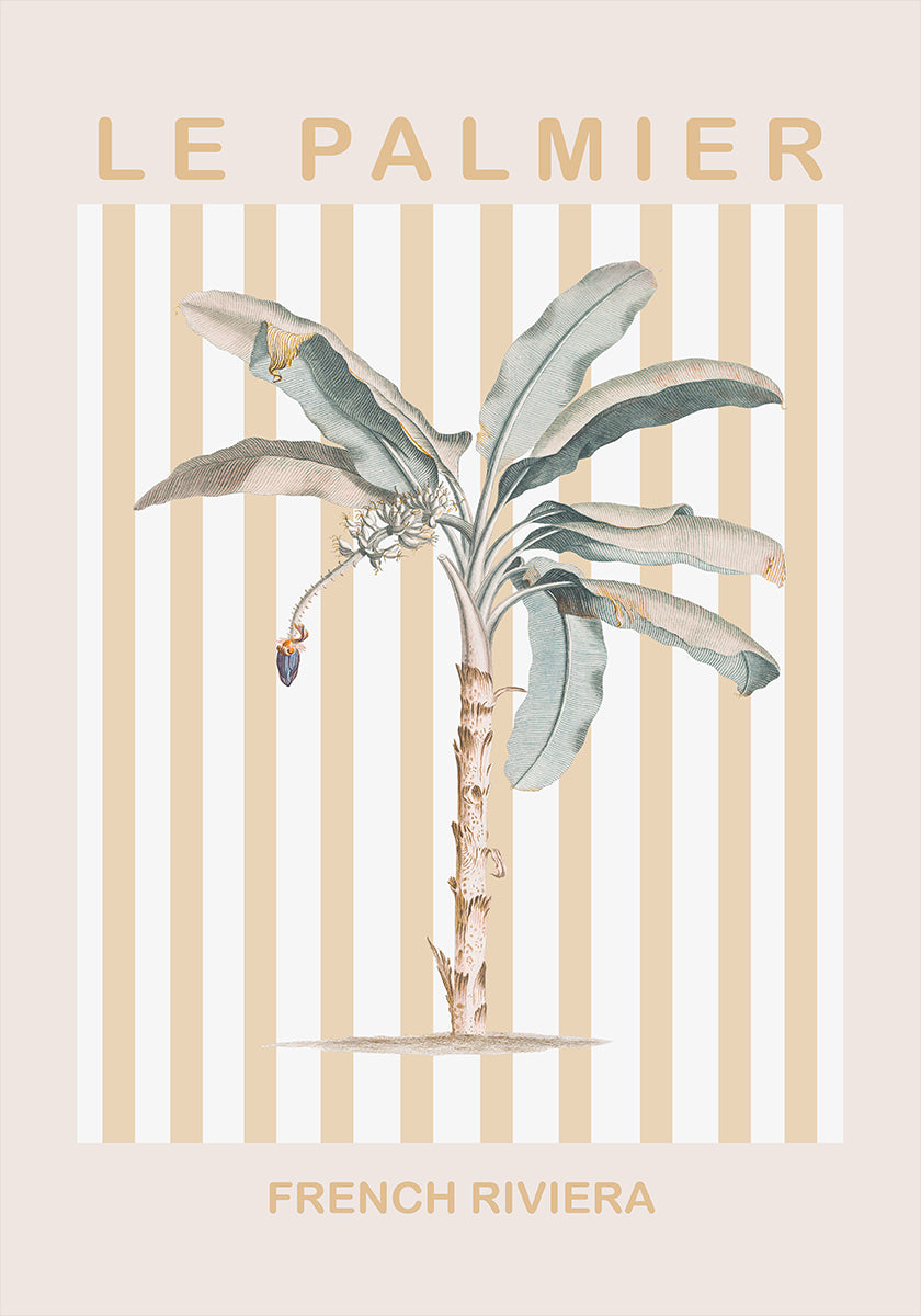 Riviera Plam Tree Poster