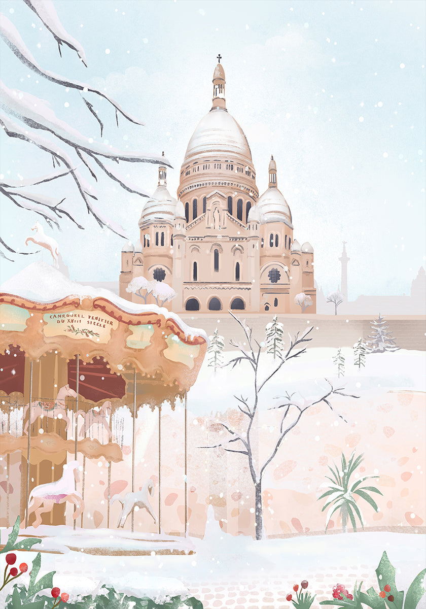 Winter in Paris Poster
