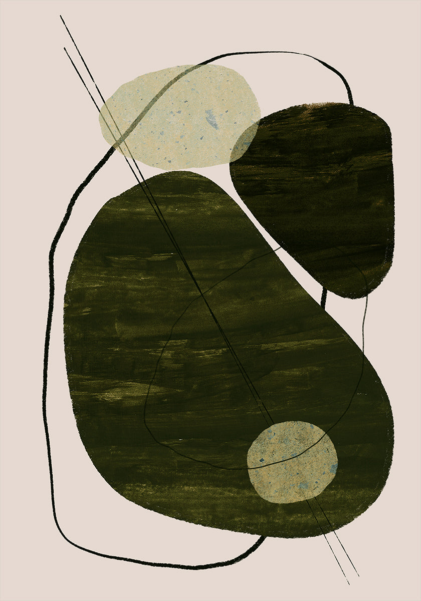 Earthy Abstraction Poster