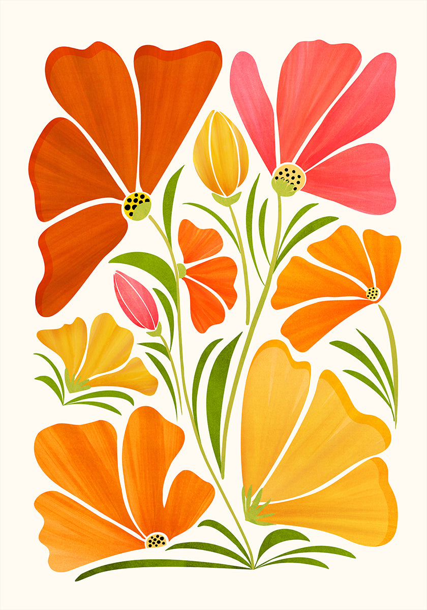 Spring Wildflowers Poster