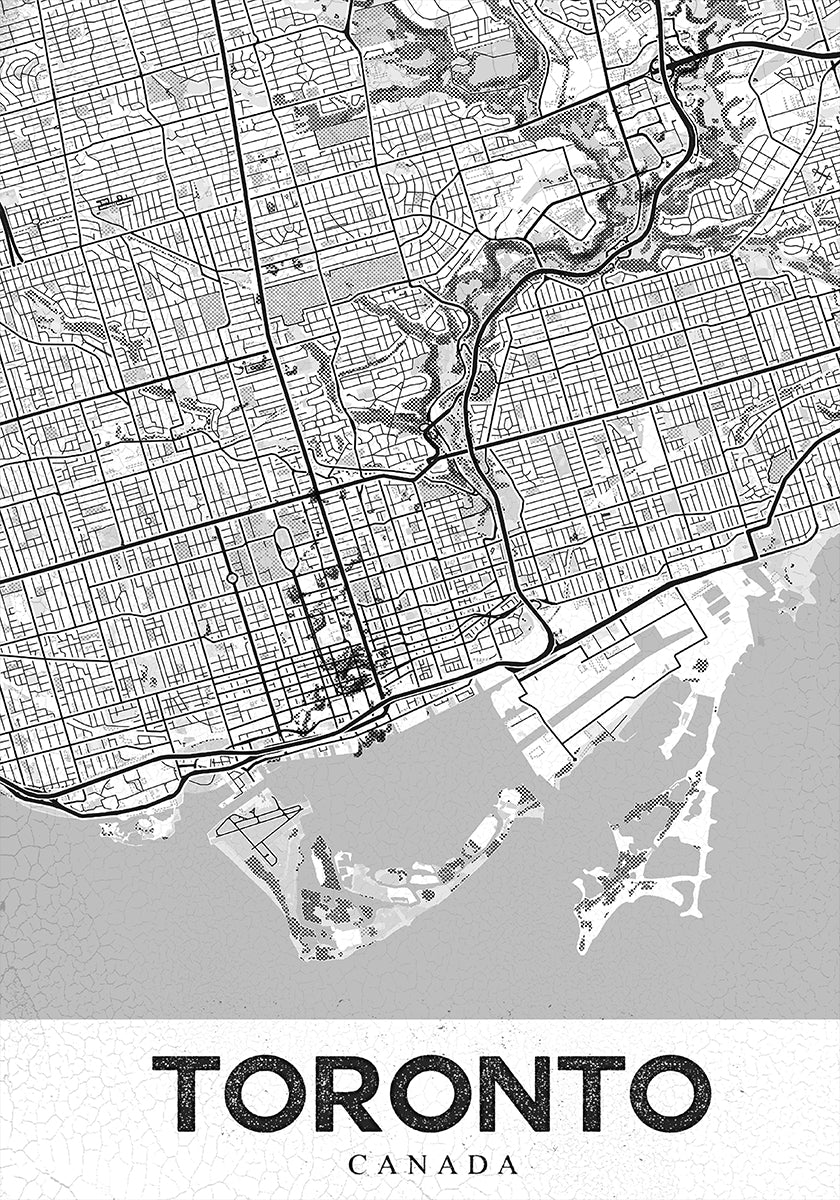 Toronto White Poster