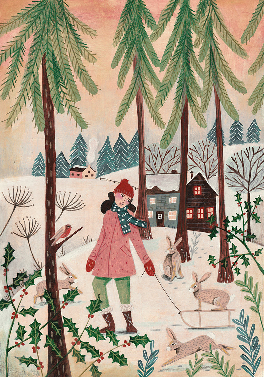 Walking in the snow Poster