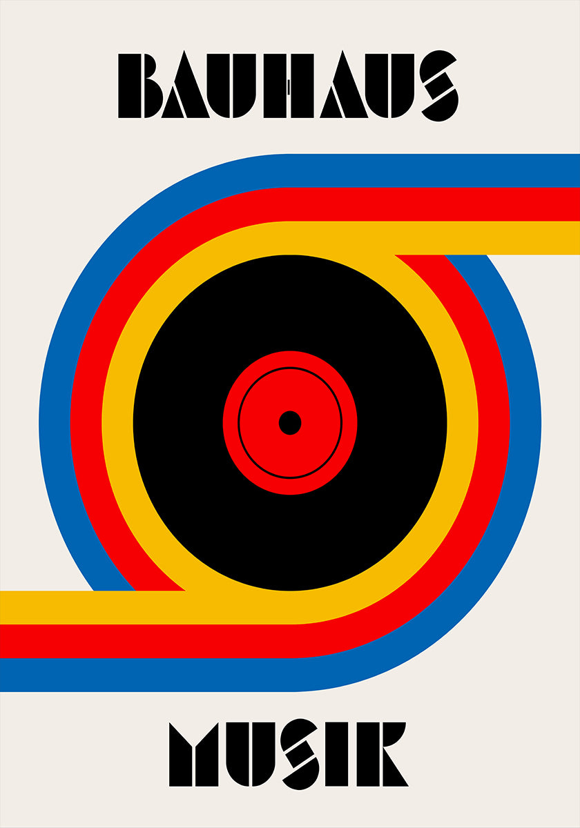 Bauhaus Musik Vinyl Poster
