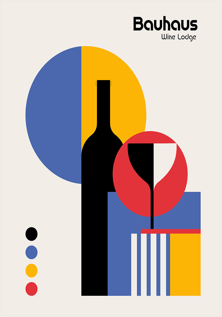 Bauhaus Wine Lodge Poster