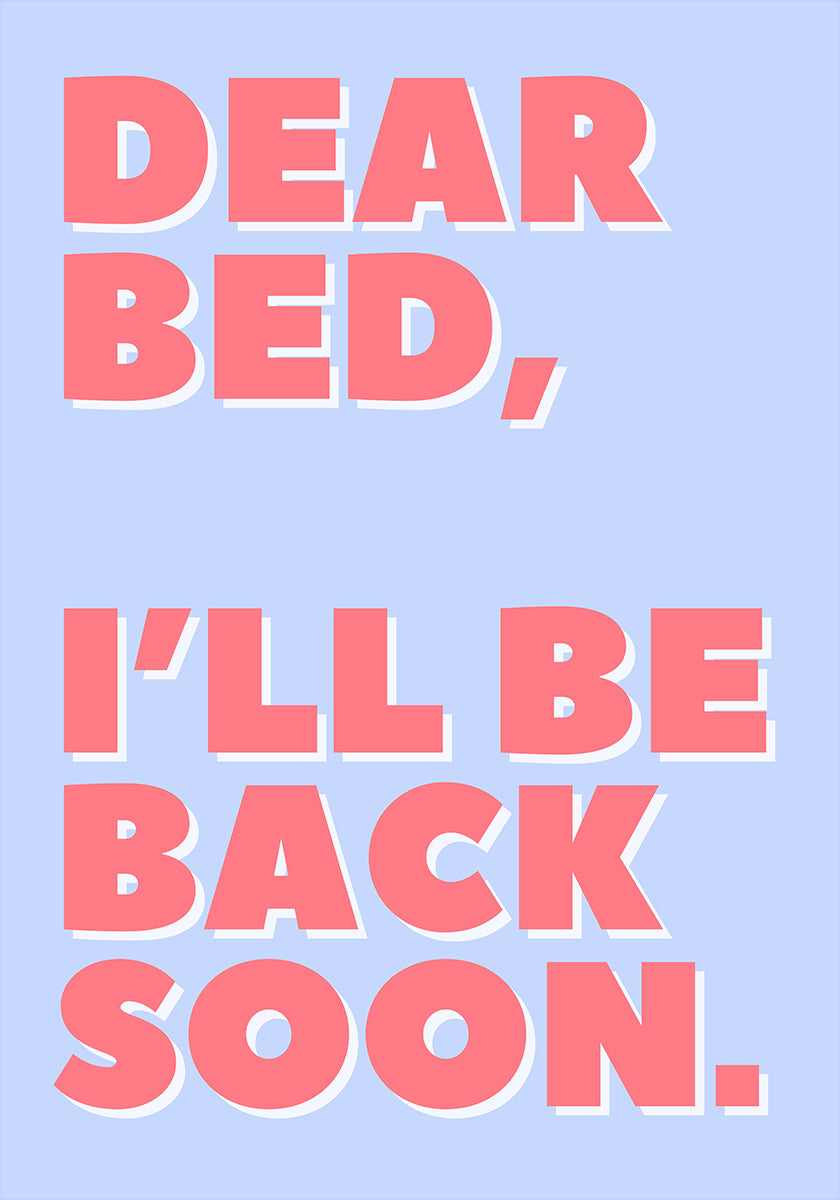 Letter to My Bed Poster