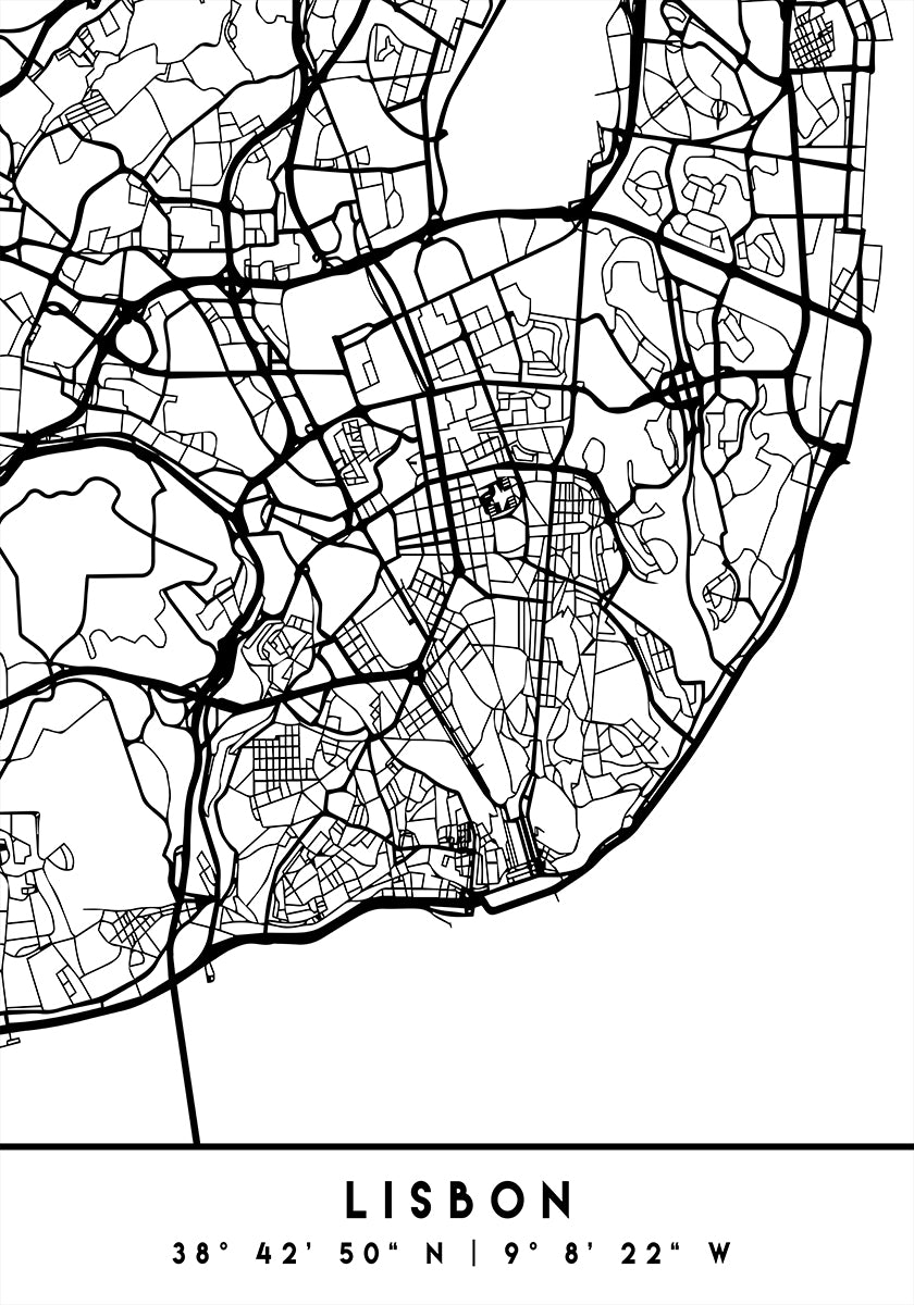 Black Maps 39 Poster